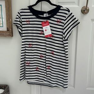 NWT Cabi 6128 Aviation Tee Size S